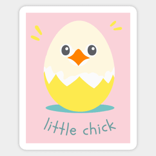 Little Chick, cute baby chicken design Sticker